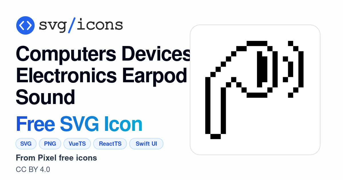 Computers-devices-electronics-earpod-sound SVG Icon - Free Computers ...