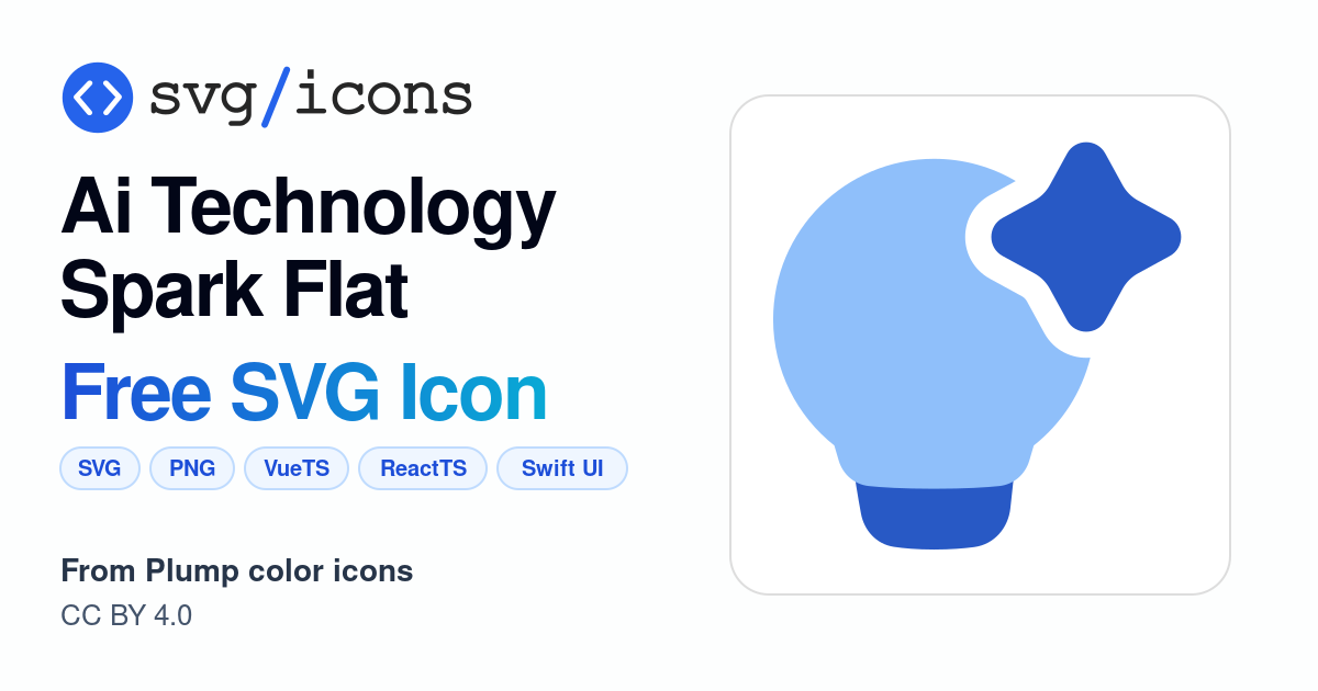 Ai-technology-spark-flat SVG Icon - Free Ai-technology-spark-flat PNG ...