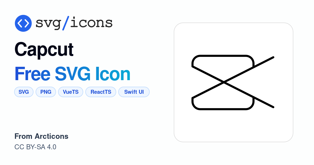 Capcut SVG Icon - Free Capcut PNG & SVG Download