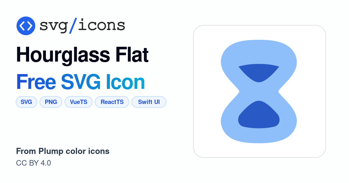 Hourglass-flat SVG Icon - Free Hourglass-flat PNG & SVG Download