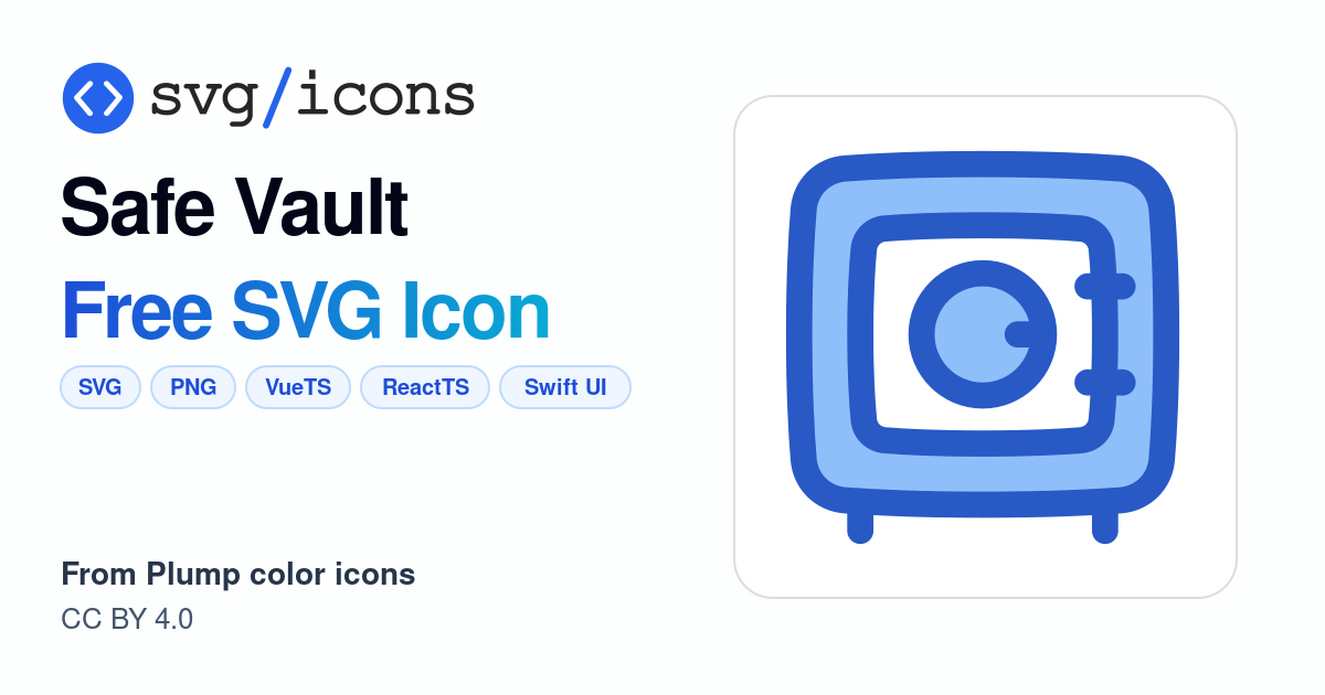 Safe-vault SVG Icon - Free Safe-vault PNG & SVG Download