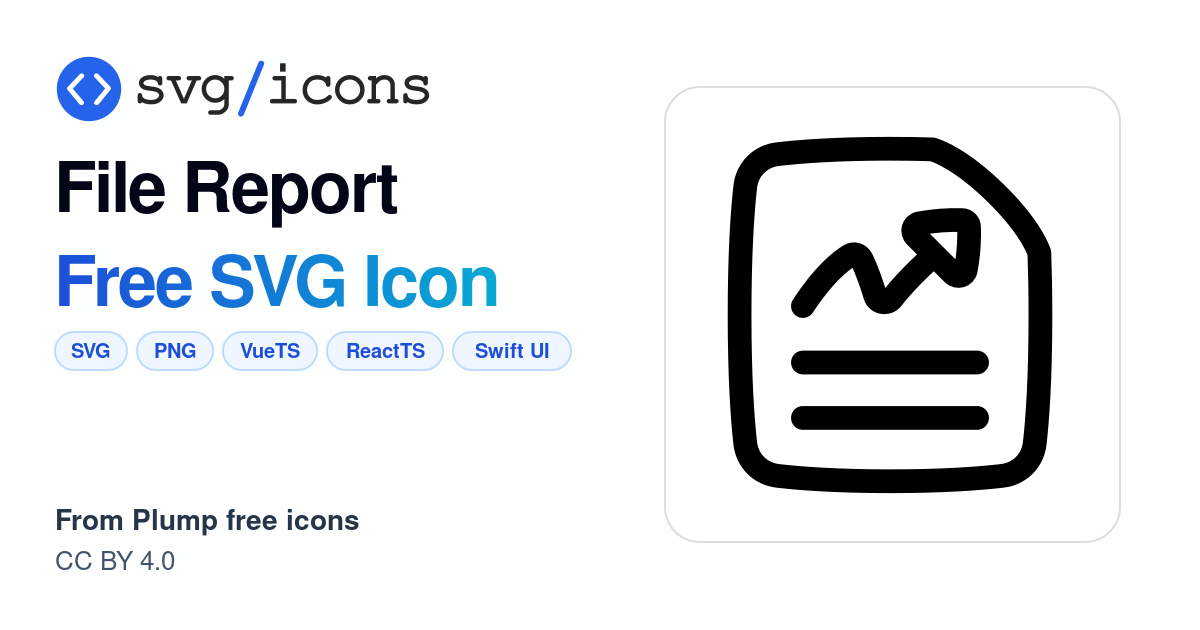 File-report SVG Icon - Free File-report PNG & SVG Download