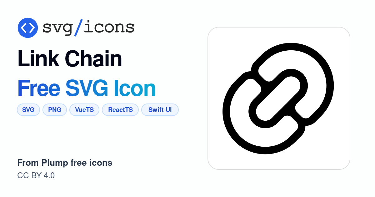 Link-chain SVG Icon - Free Link-chain PNG & SVG Download