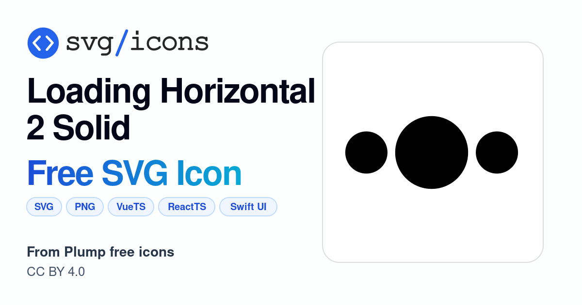 Loading-horizontal-2-solid SVG Icon - Free Loading-horizontal-2-solid ...