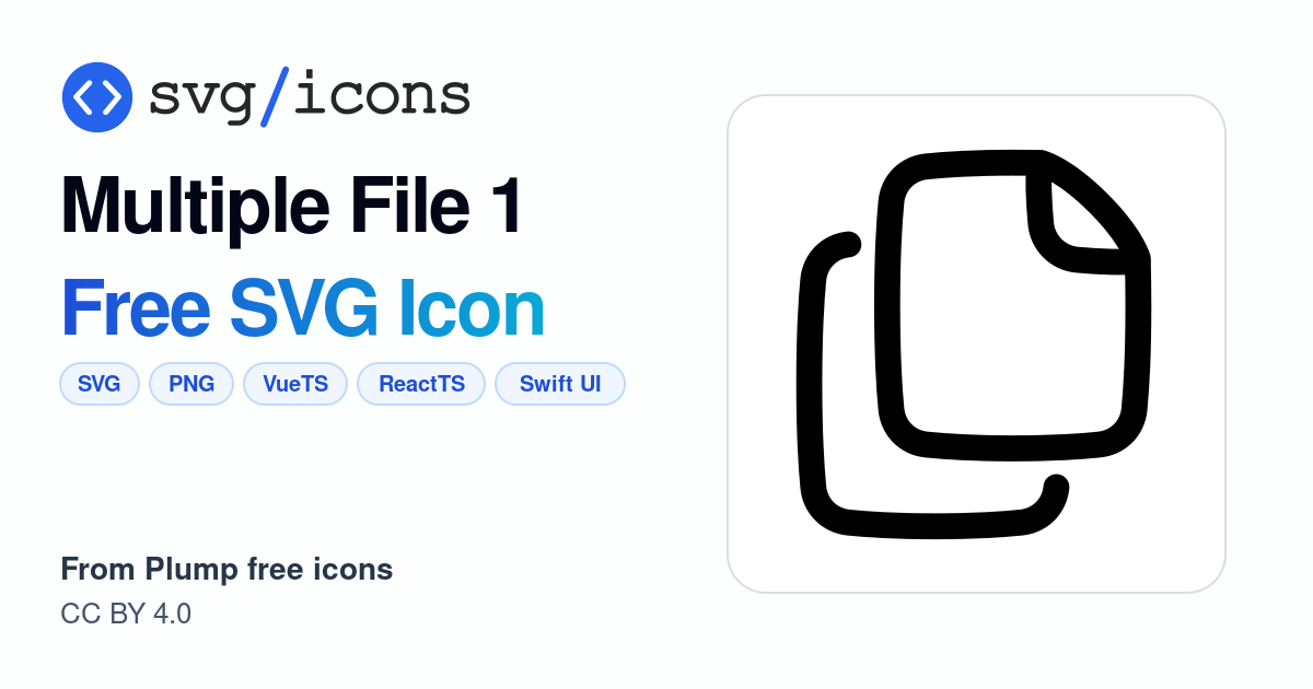 Multiple-file-1 SVG Icon - Free Multiple-file-1 PNG & SVG Download