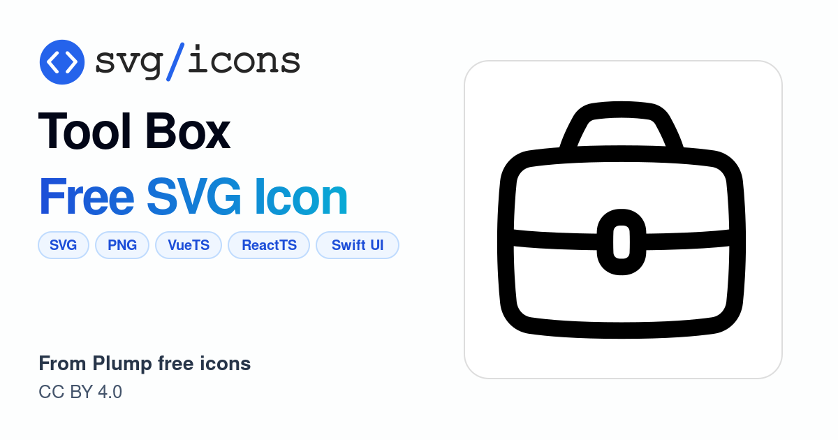 Tool-box SVG Icon - Free Tool-box PNG & SVG Download