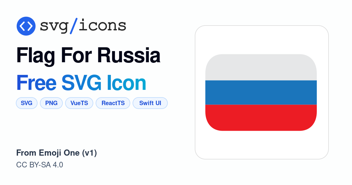Flag-for-russia SVG Icon - Free Flag-for-russia PNG & SVG Download