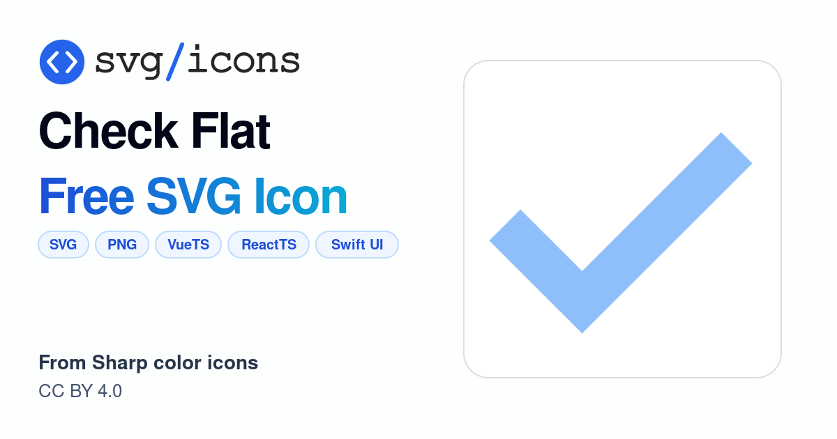 Check-flat SVG Icon - Free Check-flat PNG & SVG Download