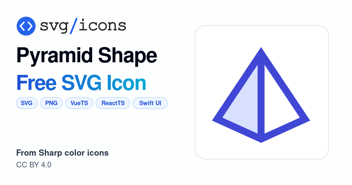 Pyramid-shape SVG Icon - Free Pyramid-shape PNG & SVG Download