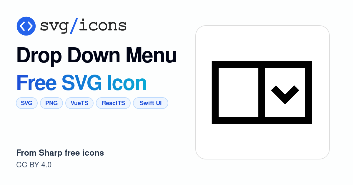 Drop-down-menu SVG Icon - Free Drop-down-menu PNG & SVG Download