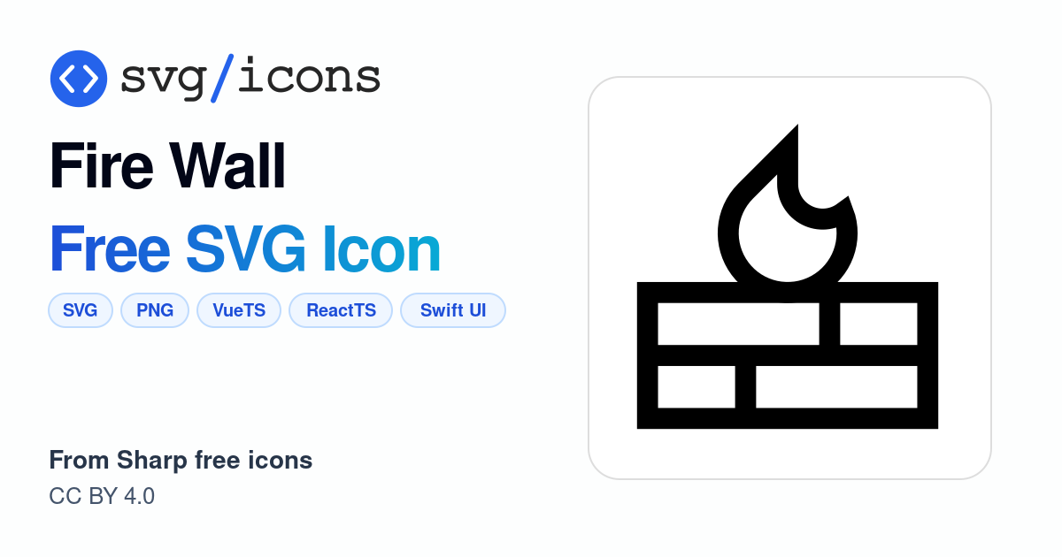Fire-wall SVG Icon - Free Fire-wall PNG & SVG Download