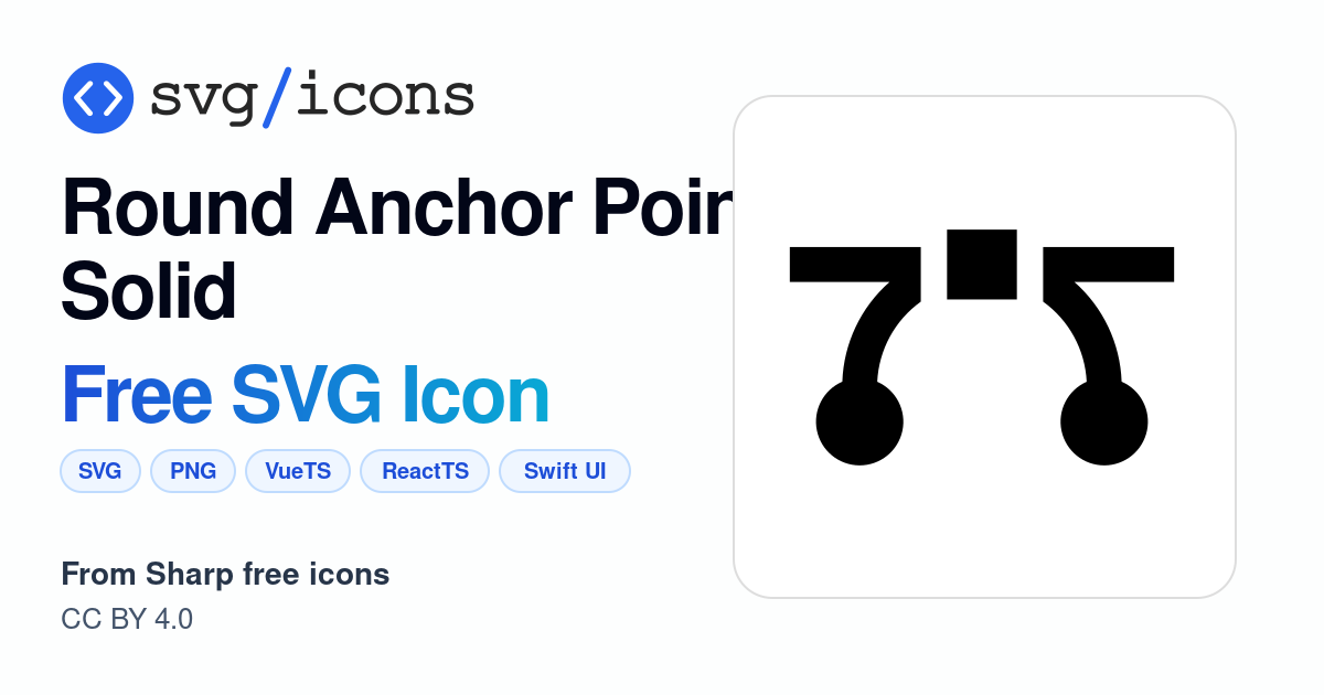 Round-anchor-point-solid SVG Icon - Free Round-anchor-point-solid PNG ...