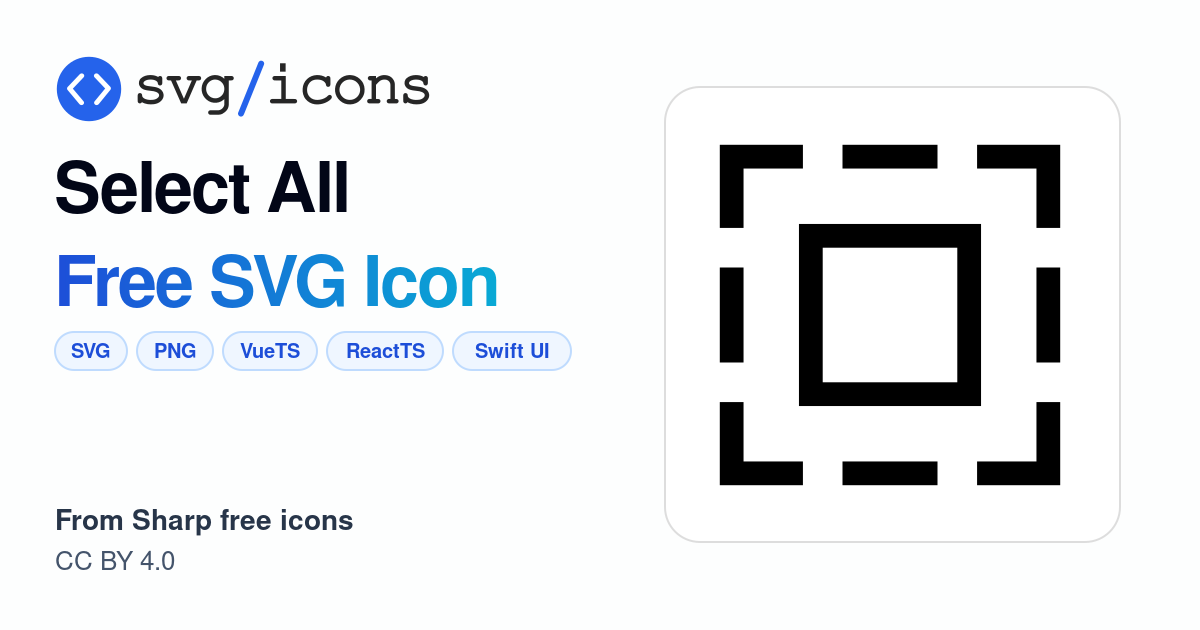 Select-all SVG Icon - Free Select-all PNG & SVG Download