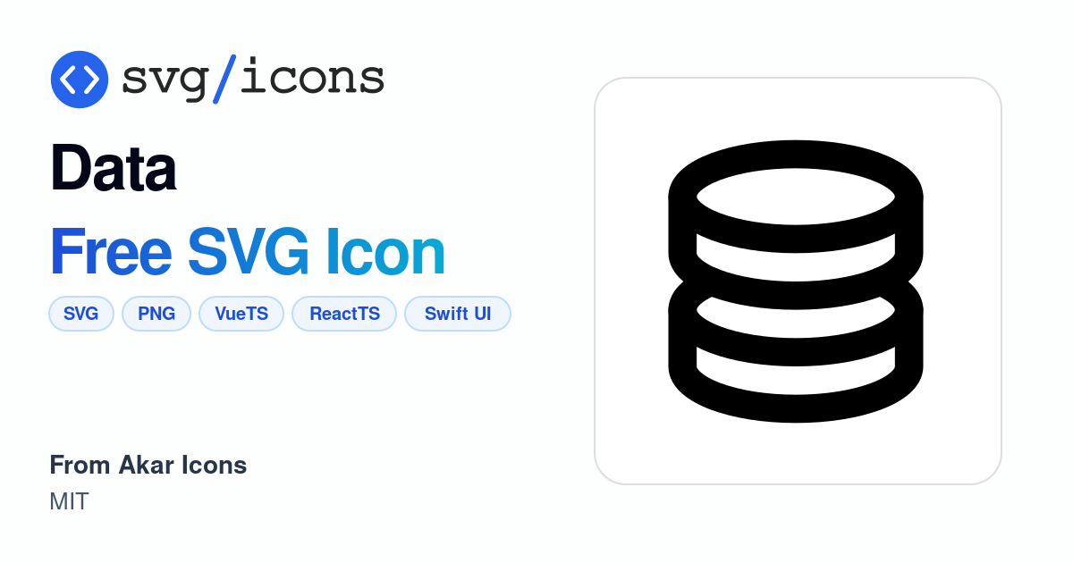Data SVG Icon - Free Data PNG & SVG Download