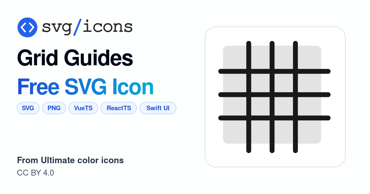 Grid-guides SVG Icon - Free Grid-guides PNG & SVG Download