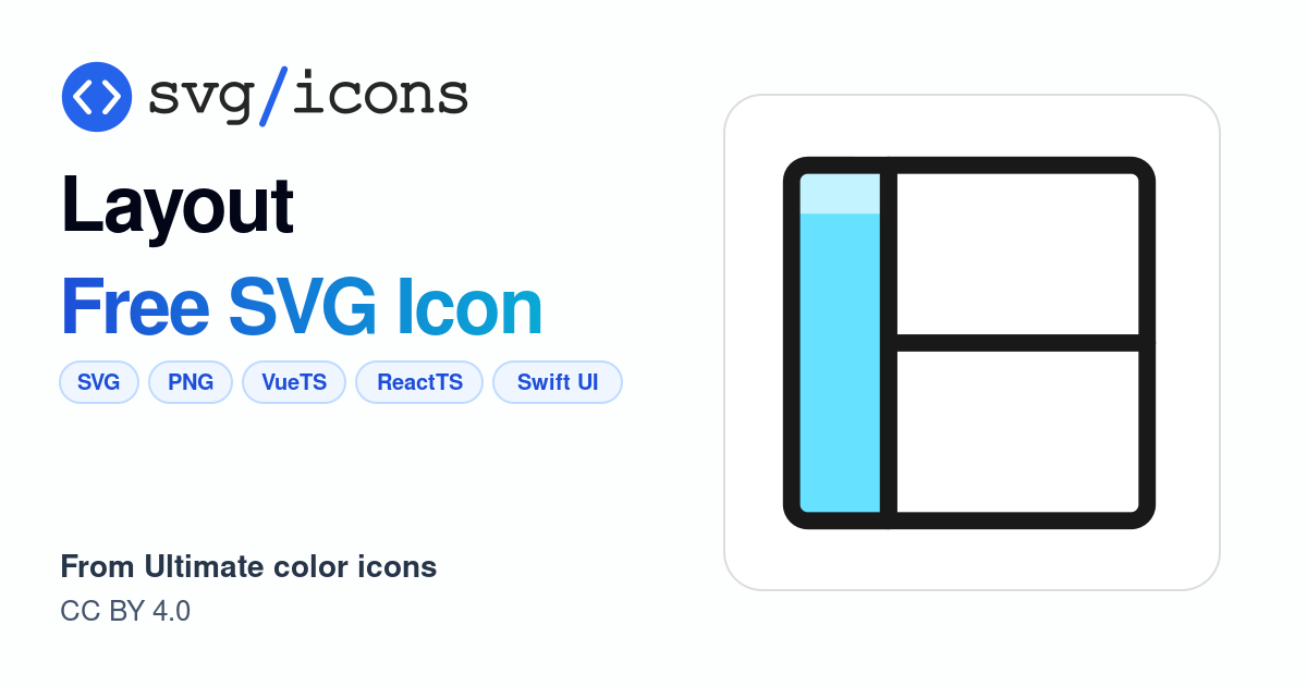 Layout SVG Icon - Free Layout PNG & SVG Download