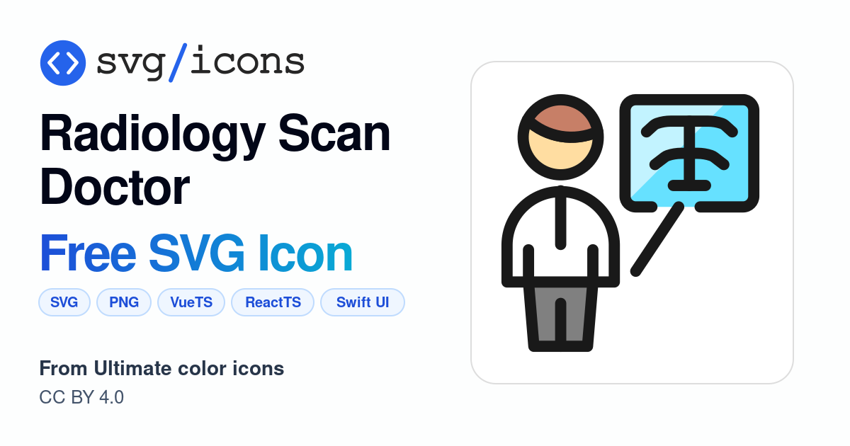 Radiology-scan-doctor SVG Icon - Free Radiology-scan-doctor PNG & SVG ...
