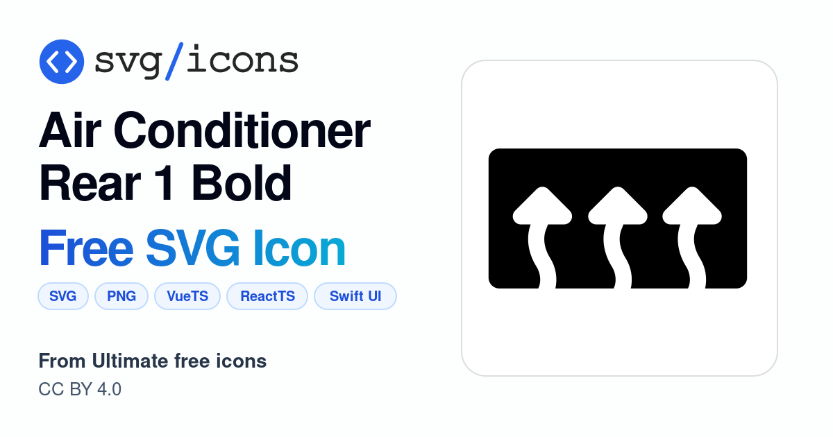 Air-conditioner-rear-1-bold SVG Icon - Free Air-conditioner-rear-1-bold ...