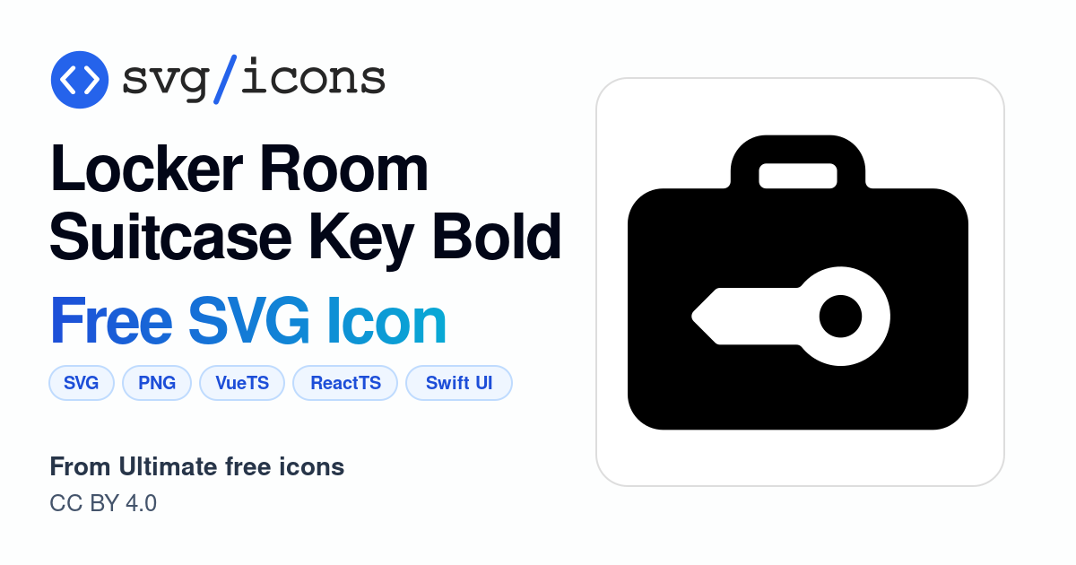 Locker-room-suitcase-key-bold SVG Icon - Free Locker-room-suitcase-key ...