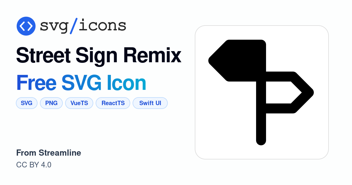 Street-sign-remix SVG Icon - Free Street-sign-remix PNG & SVG Download