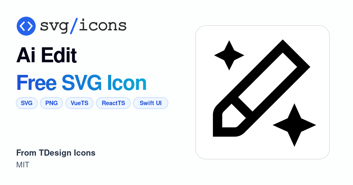 Ai-edit SVG Icon - Free Ai-edit PNG & SVG Download