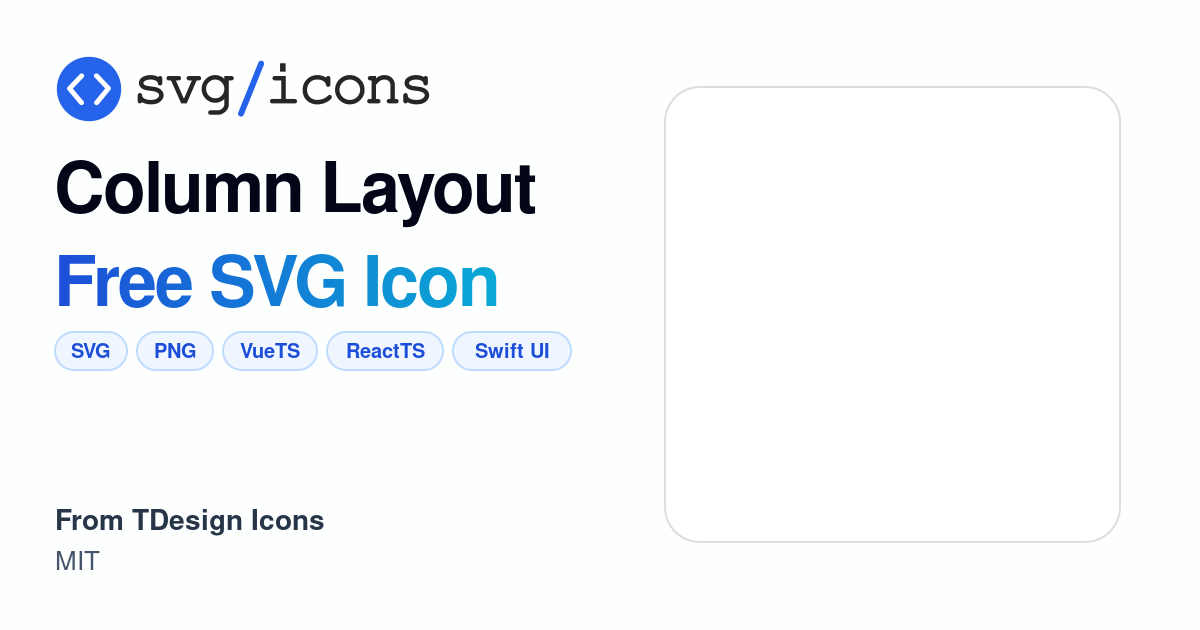 Column-layout SVG Icon - Free Column-layout PNG & SVG Download