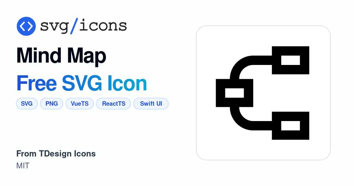 Mind-map SVG Icon - Free Mind-map PNG & SVG Download