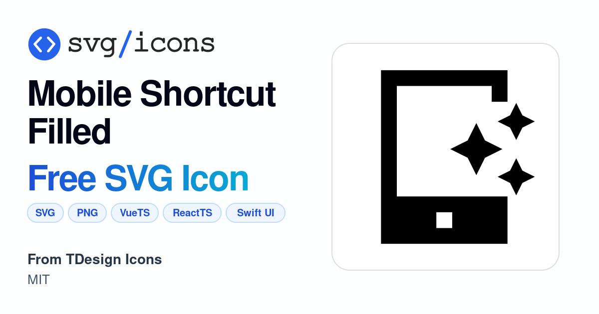 Mobile-shortcut-filled SVG Icon - Free Mobile-shortcut-filled PNG & SVG ...