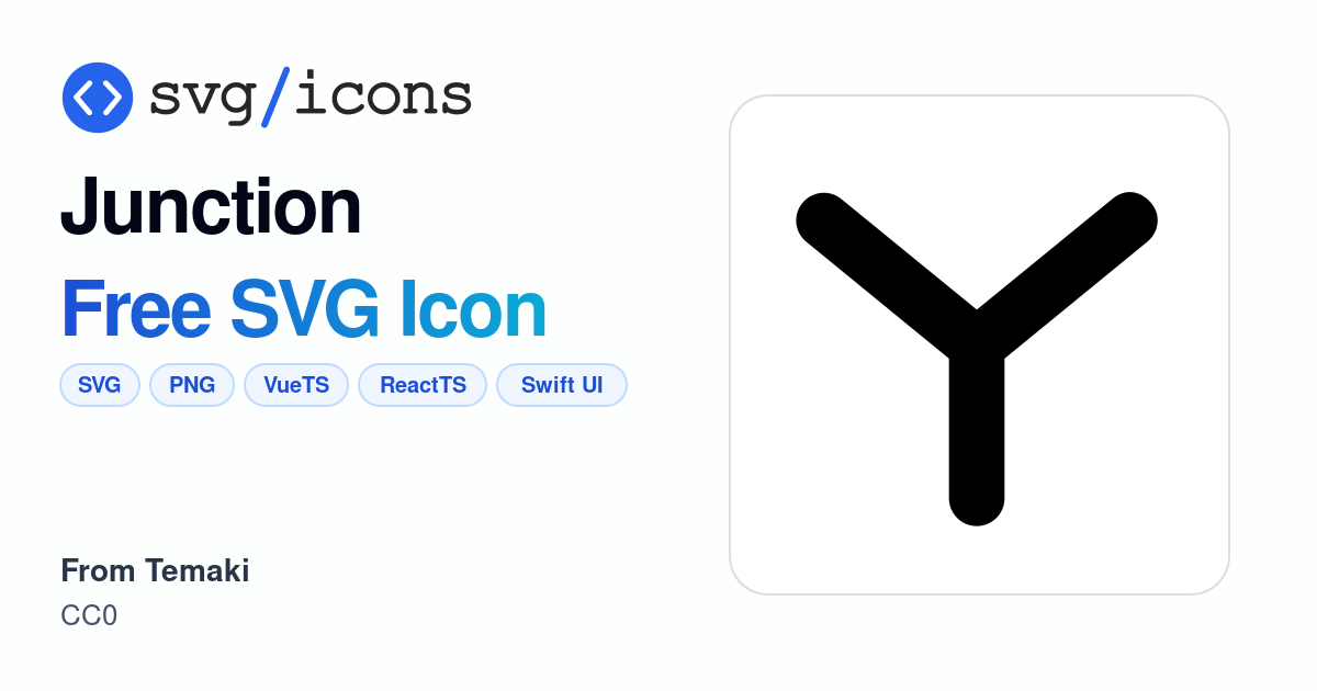 Junction SVG Icon - Free Junction PNG & SVG Download