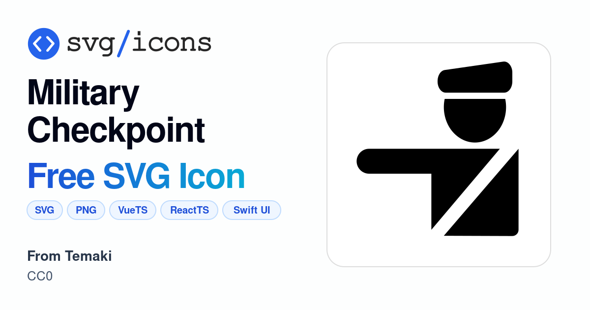 Military-checkpoint SVG Icon - Free Military-checkpoint PNG & SVG Download