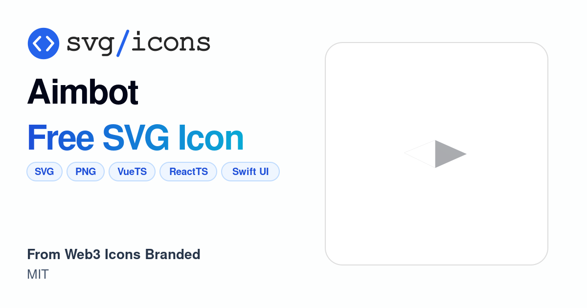 Aimbot SVG Icon - Free Aimbot PNG & SVG Download