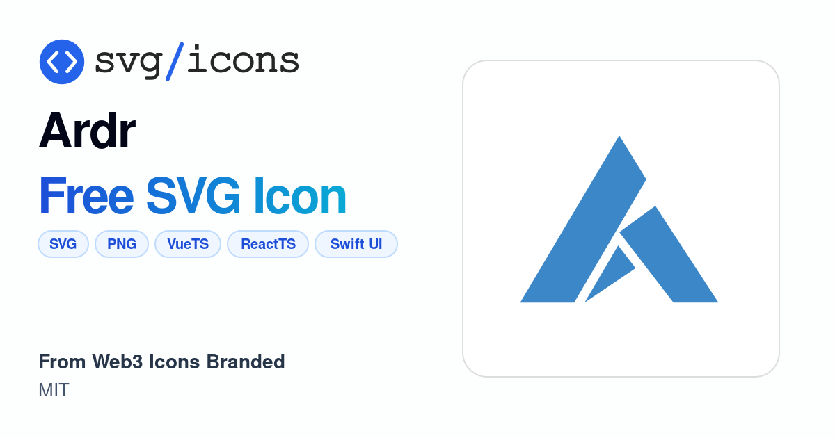 Ardr SVG Icon - Free Ardr PNG & SVG Download