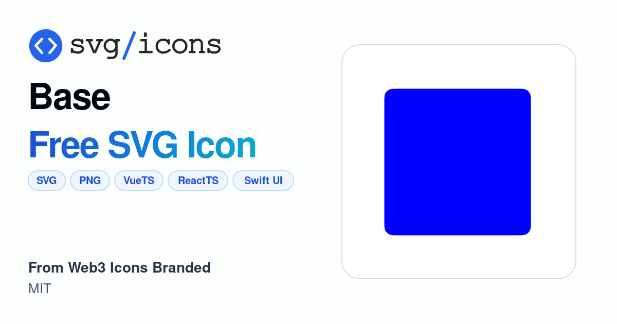Base SVG Icon - Free Base PNG & SVG Download