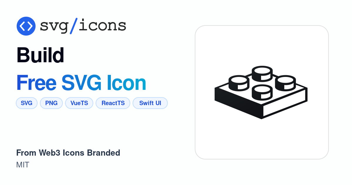 Build SVG Icon - Free Build PNG & SVG Download
