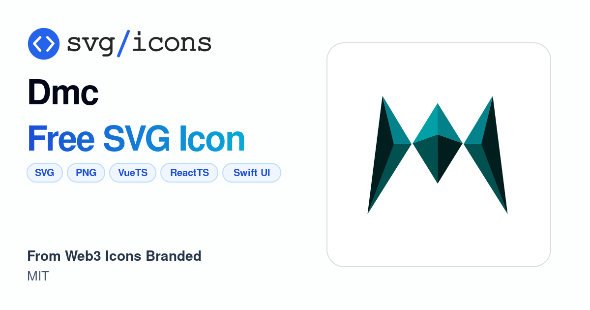 Dmc SVG Icon - Free Dmc PNG & SVG Download