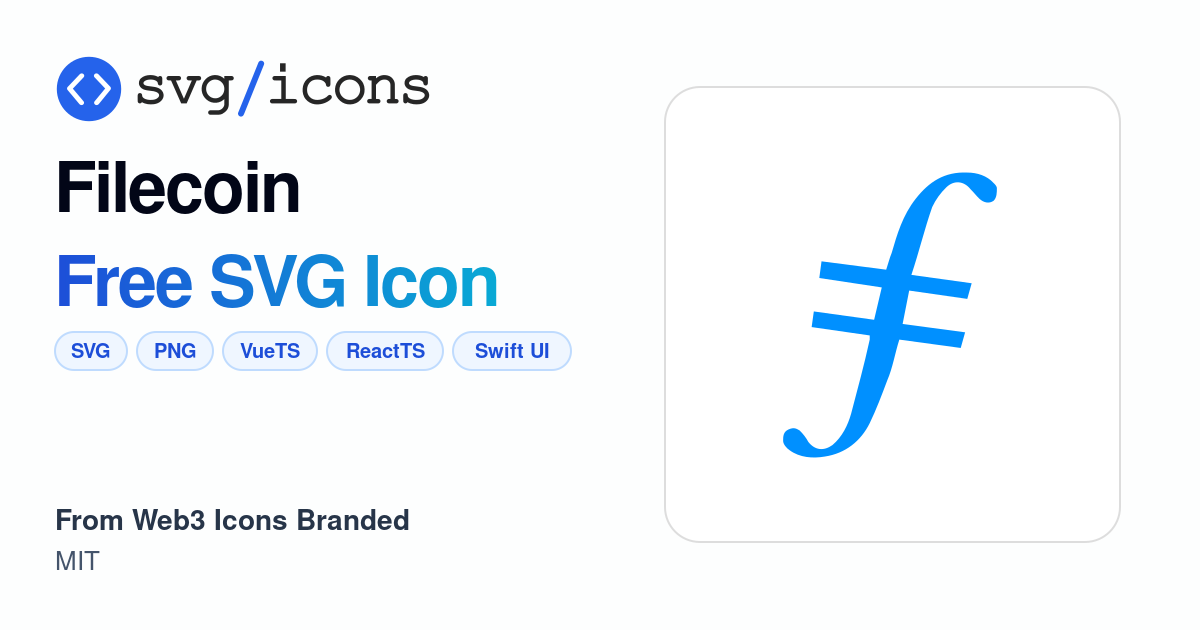 Filecoin SVG Icon - Free Filecoin PNG & SVG Download