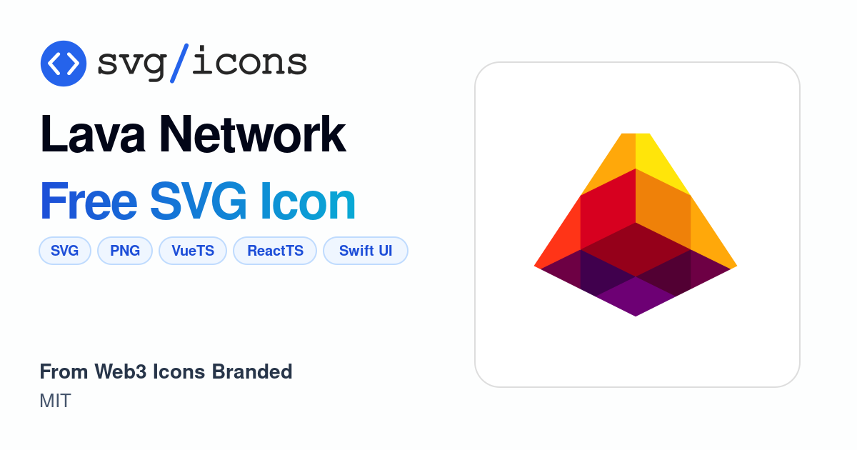 Lava-network SVG Icon - Free Lava-network PNG & SVG Download
