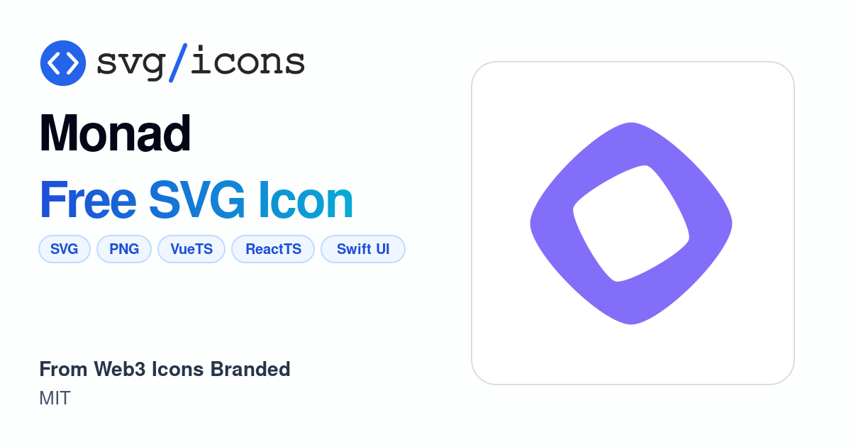 Monad SVG Icon - Free Monad PNG & SVG Download