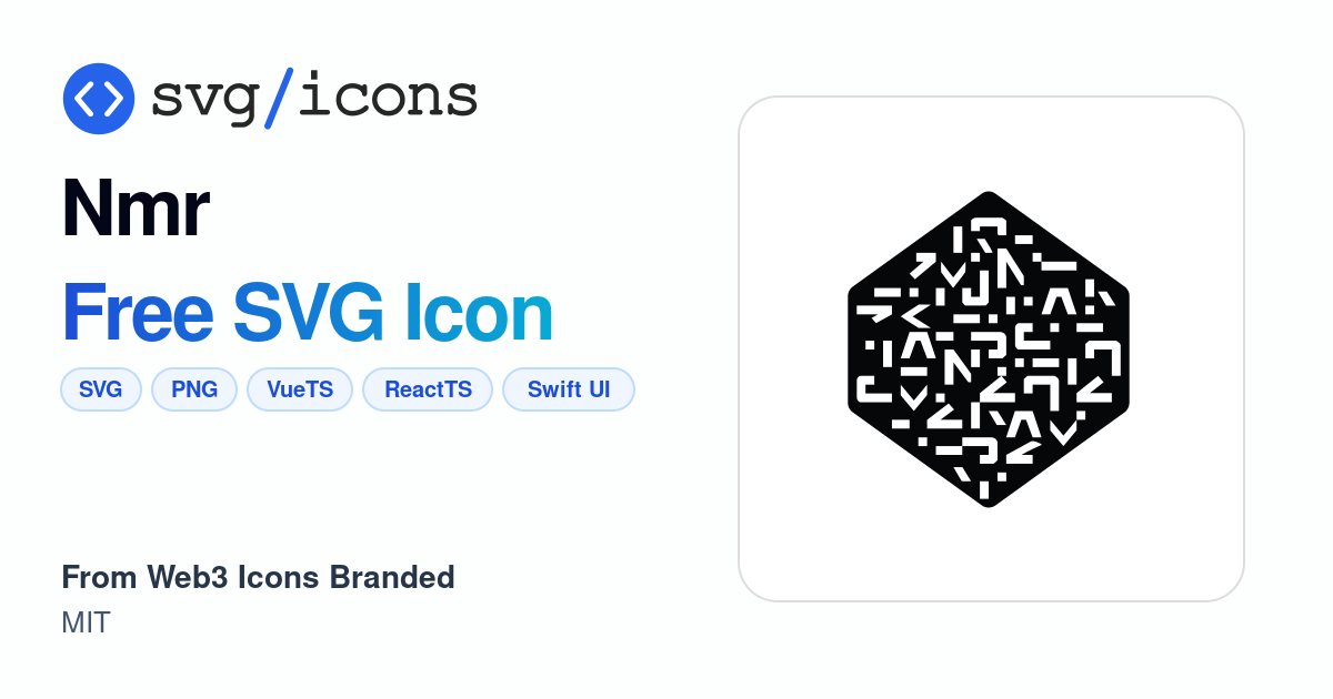 Nmr SVG Icon - Free Nmr PNG & SVG Download