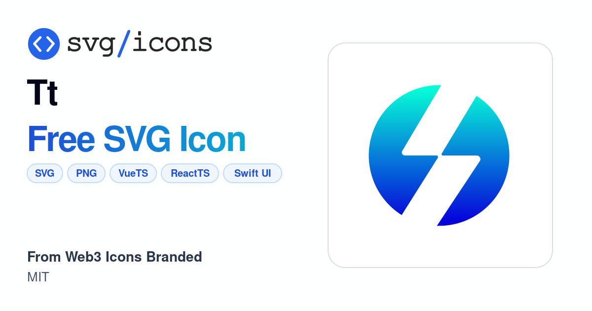 Tt SVG Icon - Free Tt PNG & SVG Download