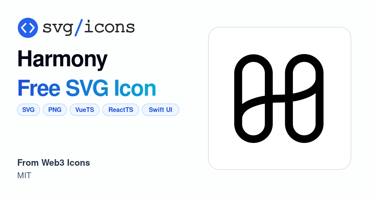Harmony SVG Icon - Free Harmony PNG & SVG Download