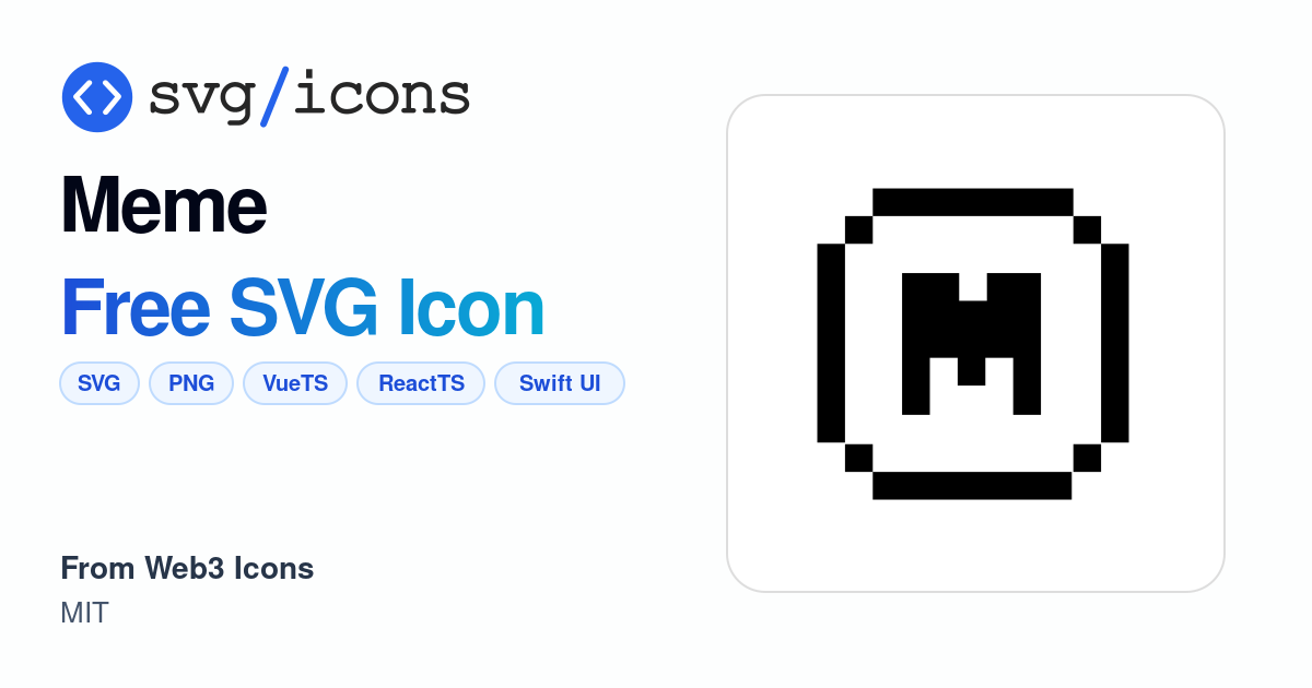 Meme SVG Icon - Free Meme PNG & SVG Download