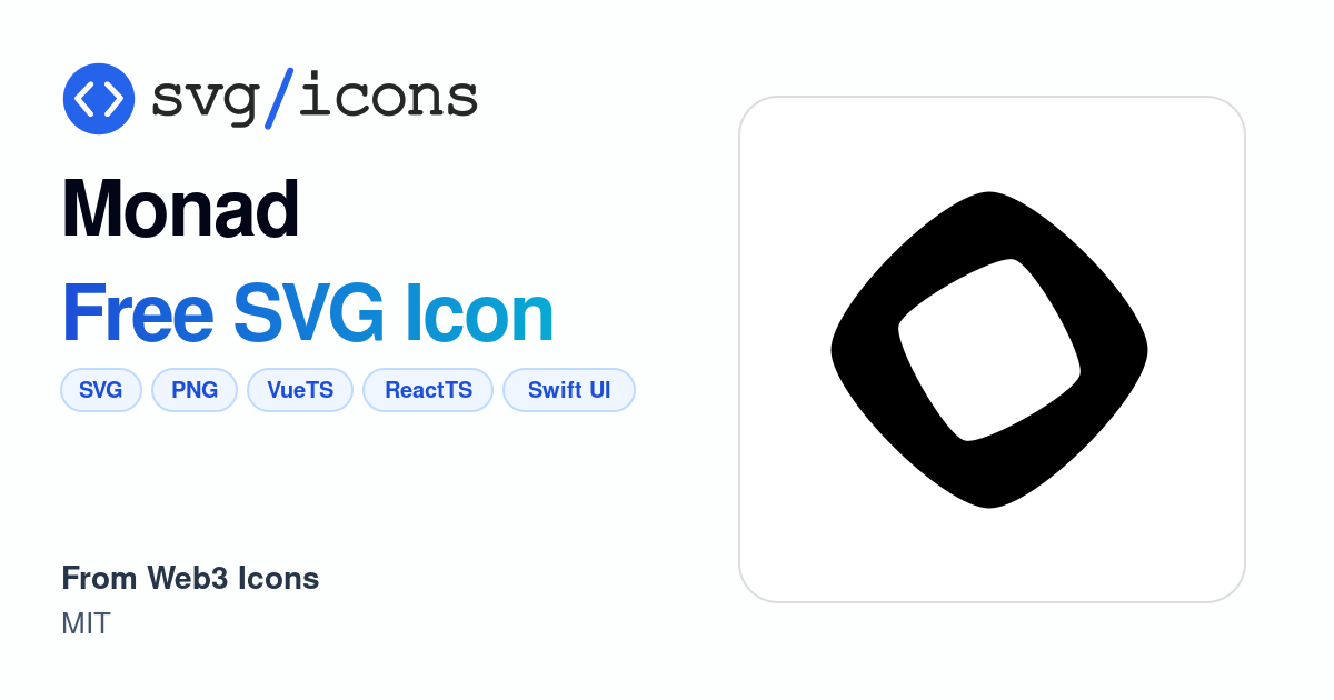 Monad SVG Icon - Free Monad PNG & SVG Download