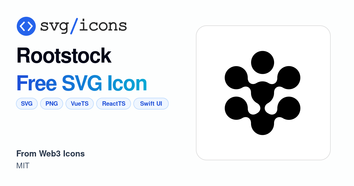 Rootstock SVG Icon - Free Rootstock PNG & SVG Download
