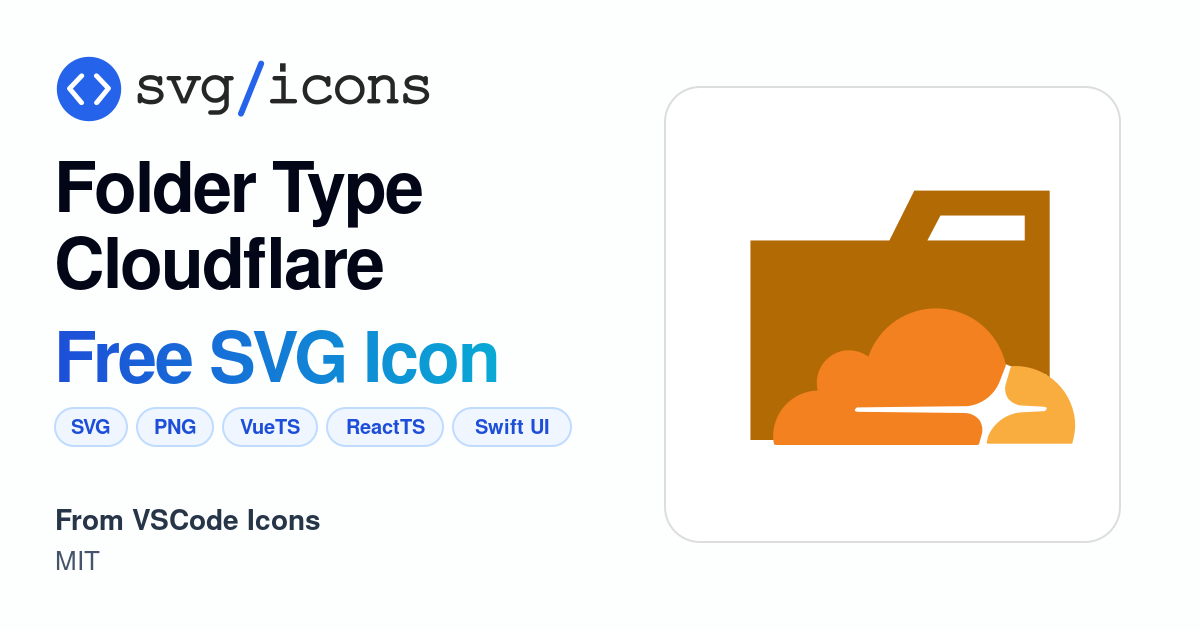 Folder-type-cloudflare SVG Icon - Free Folder-type-cloudflare PNG & SVG ...