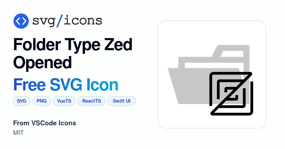 Folder-type-zed-opened SVG Icon - Free Folder-type-zed-opened PNG & SVG ...