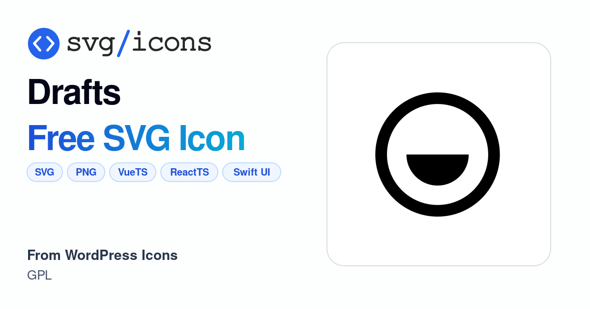 Drafts SVG Icon - Free Drafts PNG & SVG Download