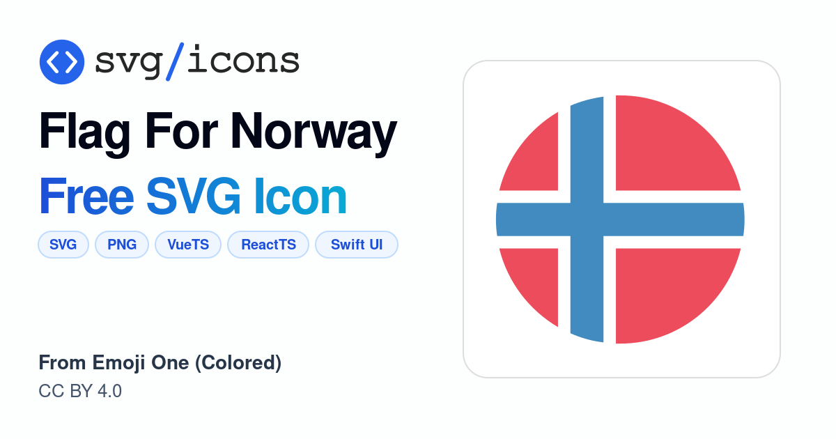 Flag-for-norway SVG Icon - Free Flag-for-norway PNG & SVG Download