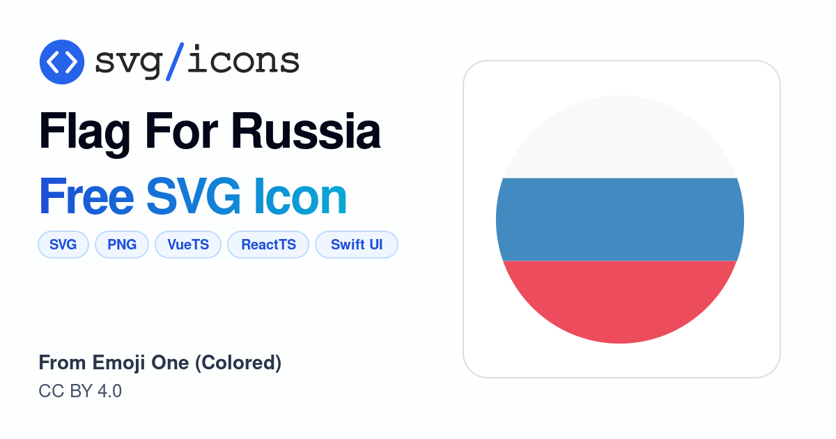 Flag-for-russia SVG Icon - Free Flag-for-russia PNG & SVG Download