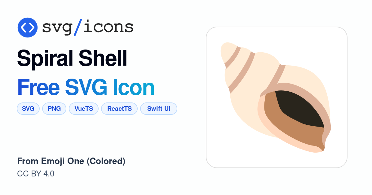 Spiral-shell SVG Icon - Free Spiral-shell PNG & SVG Download